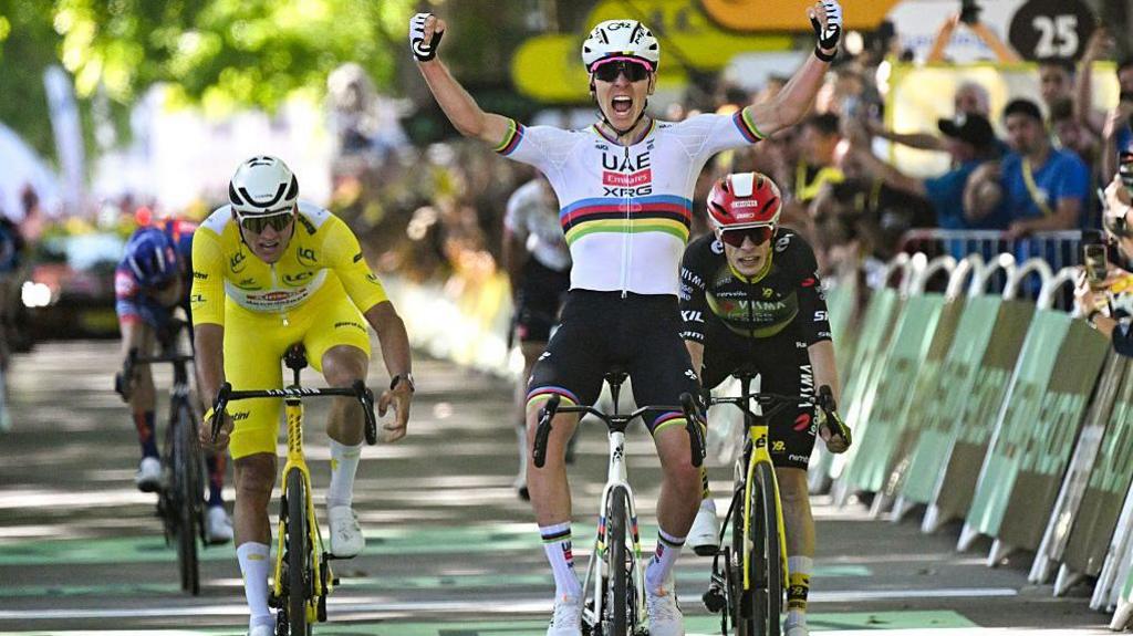 Historic Triumph: Pogacar Secures 100th Victory in Thrilling Tour de France Stage Four