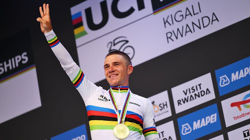 Remco Evenepoel Dominates Rwanda's Altitude Hell to Claim Historic Time Trial Three-Peat at Cycling World Championships