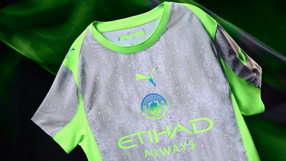 Manchester City Unveils Rain-Inspired Third Kit for 2025-26 Season