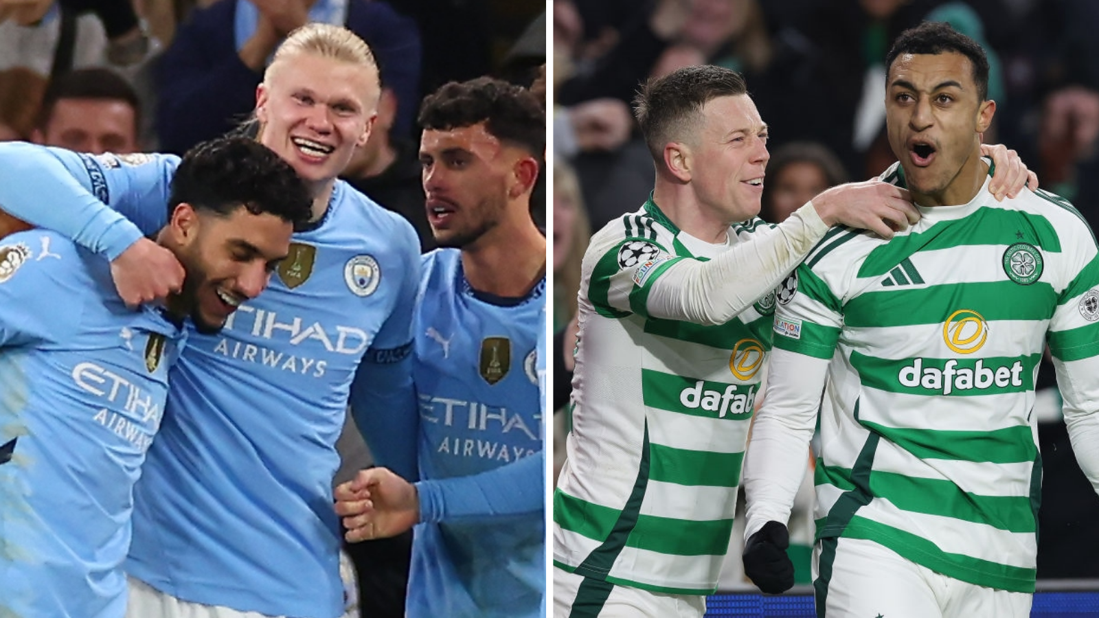 Champions League Showdown: Man City, Celtic Battle Giants in Play-offs