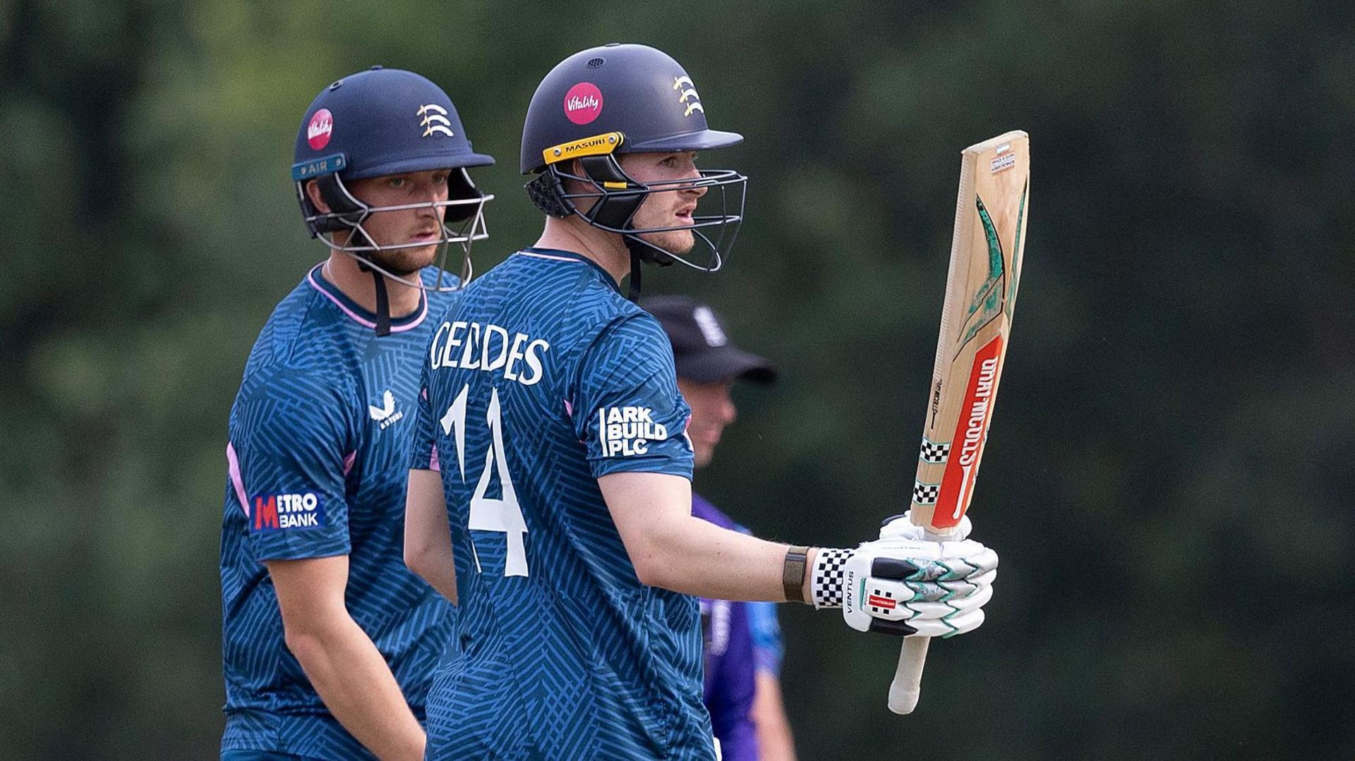 Ben Geddes and Luke Hollman Shine as Middlesex Triumphs Over Kent in One-Day Cup