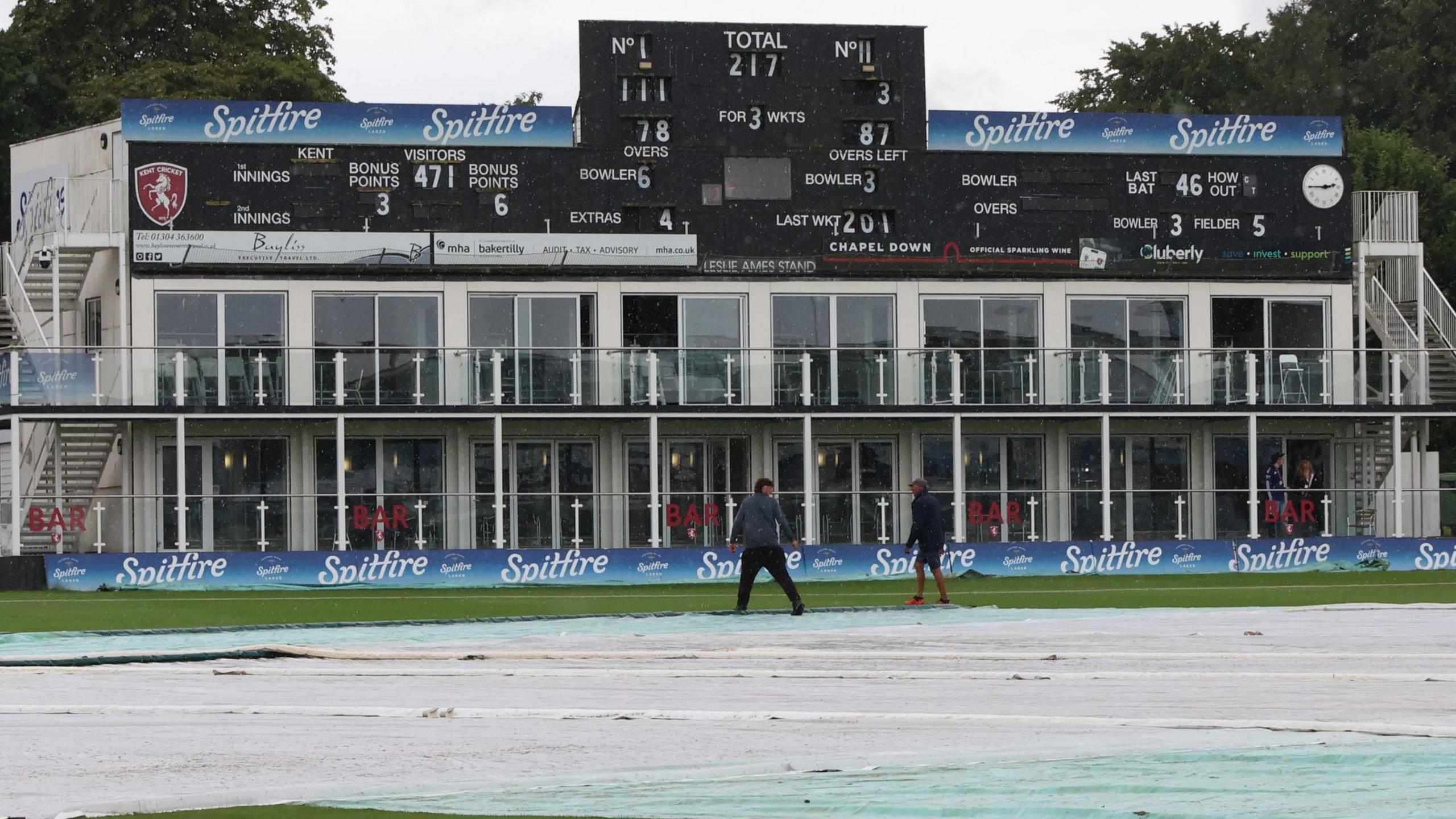 Rain Halts Kent vs Leicestershire County Championship Clash at Canterbury