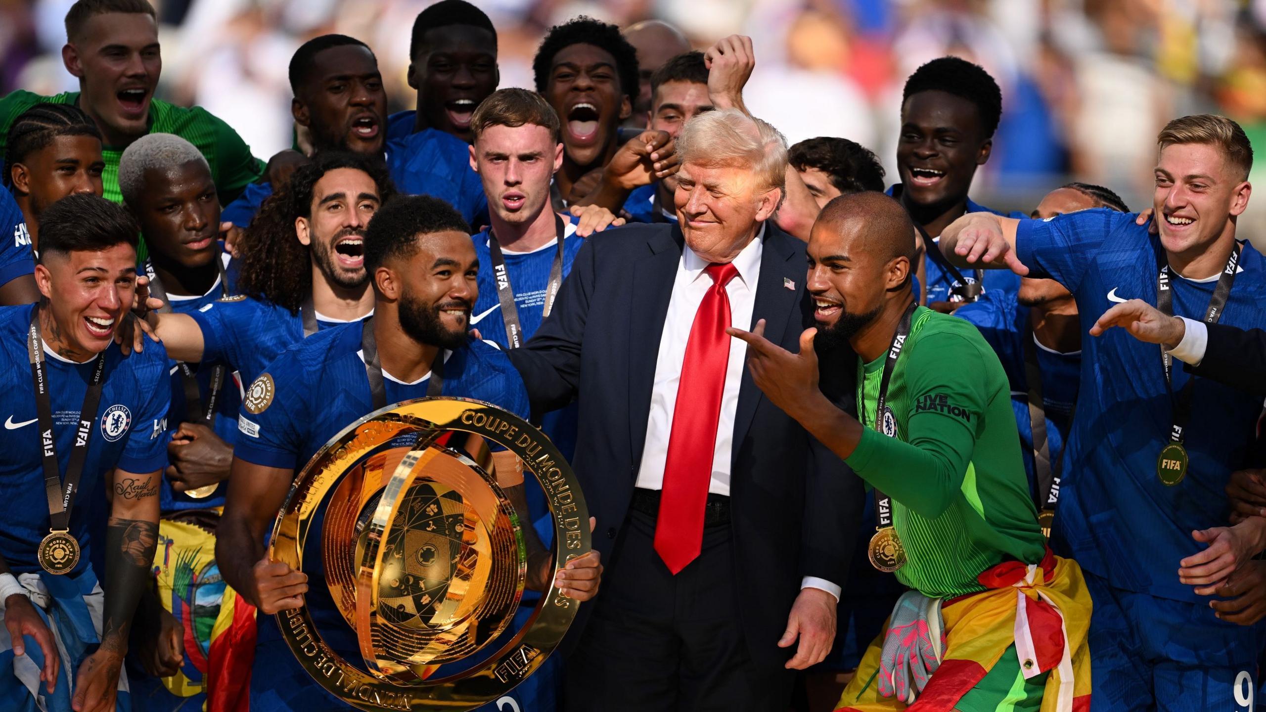 Trump's Surprise Appearance at Chelsea's Club World Cup Victory