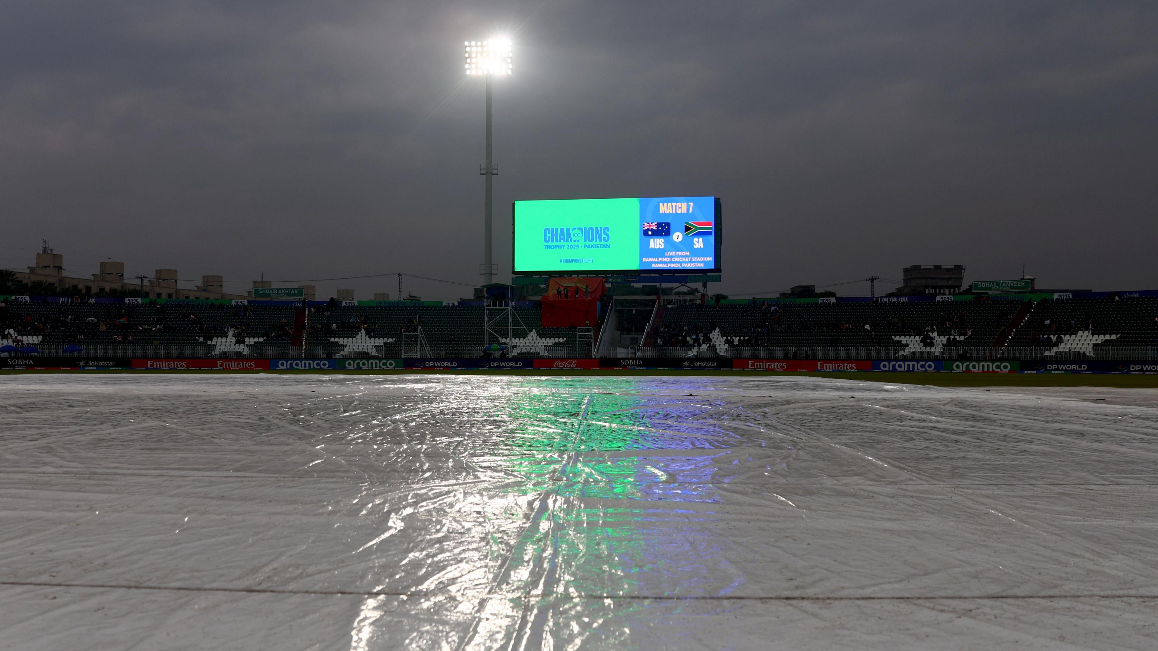 Champions Trophy Clash: Australia vs South Africa Washed Out Due to Heavy Rain