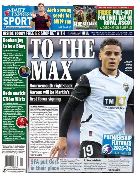 Rangers Secure Max Aarons on Loan and Eye New Contracts Amid Scottish Football Transfer Buzz
