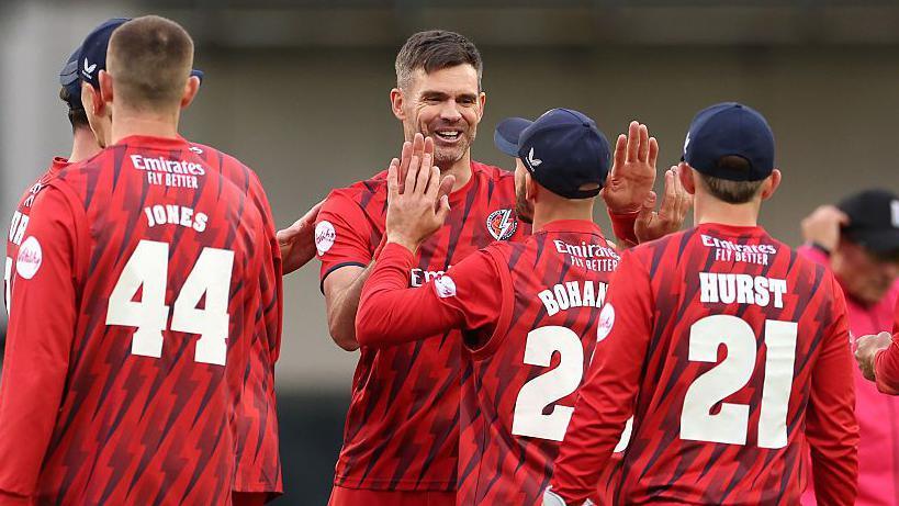 James Anderson Shines as Lancashire Narrows Gap in T20 Blast North Group