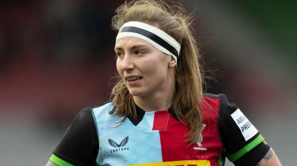 Premiership Women's Rugby Showdown: Harlequins' Captain Jade Konkel Leads the Charge Against Bristol Bears