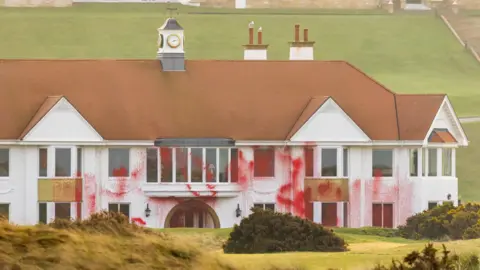 Pro-Palestinian Activists Target Trump Turnberry: Golf Resort Vandalized Amid Gaza Controversy