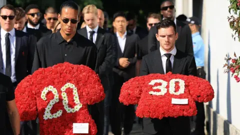 Emotional Farewell: Liverpool Stars Pay Tribute to Diogo Jota and André Silva in Portugal
